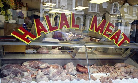 A halal butcher’s in London: ‘There’s a huge market out there waiting to be tapped.’ Photograph: Alex Segre/Alamy
