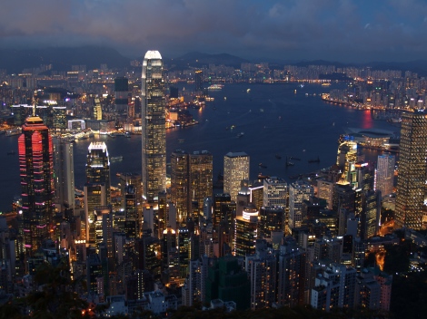 Hong Kong Evening Skyline